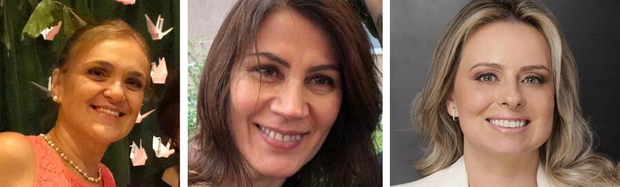 Médicas Stella Genovezzi, Regina Piazetta e Fabíola Tasca 